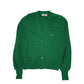 Mens Green Lacoste Izod Vintage 1980s Cardigan Jumper