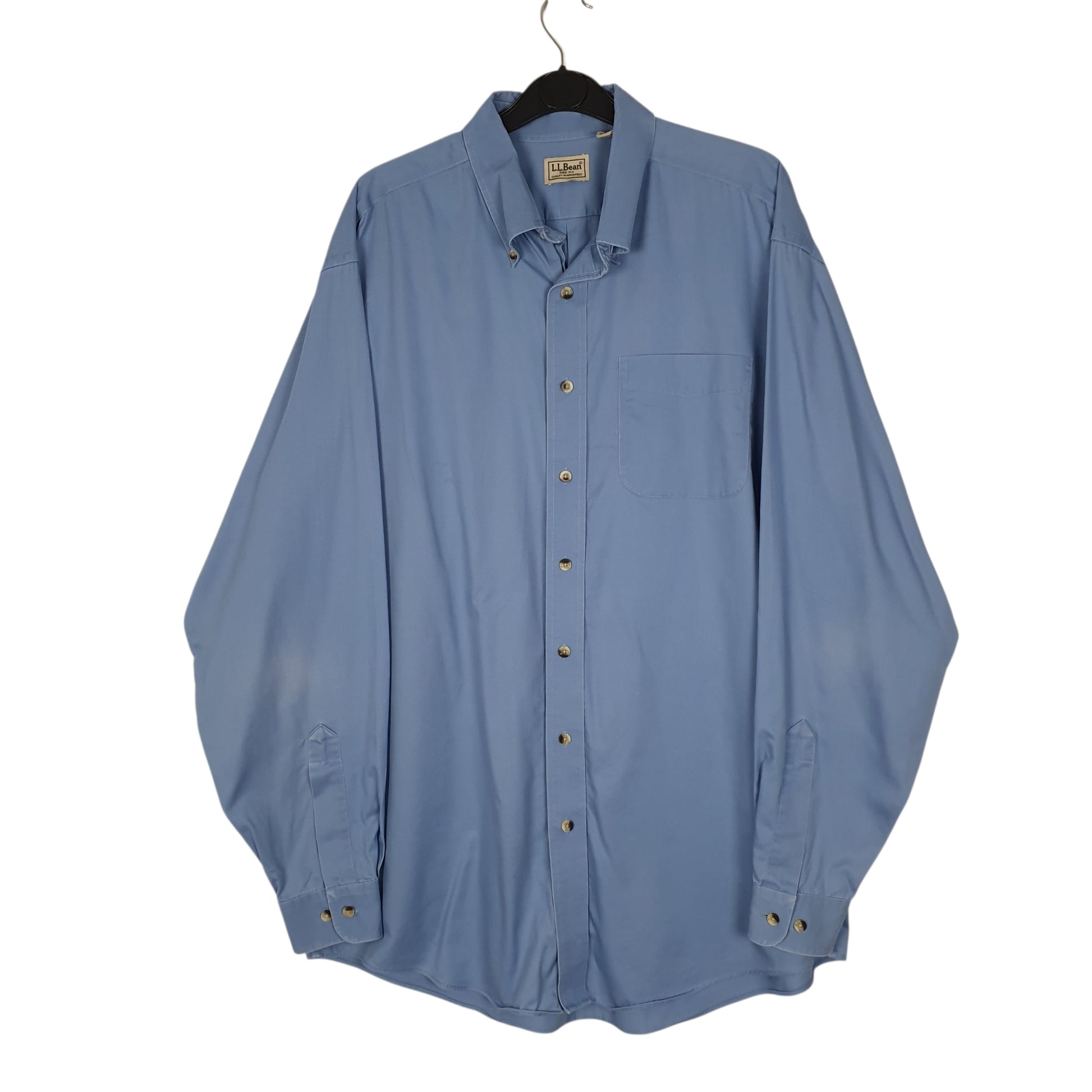 Mens Blue L.L.Bean  Long Sleeve Shirt