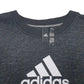 Mens Black Adidas Spellout Crewneck Jumper