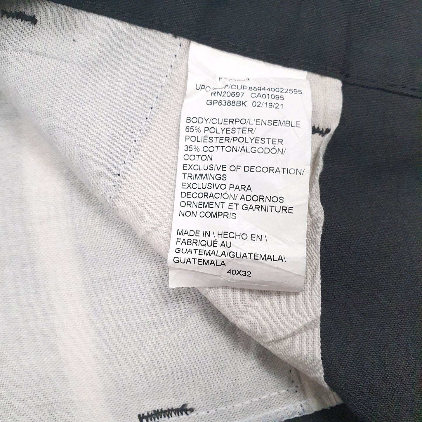 Mens Black Dickies Workwear  Trousers