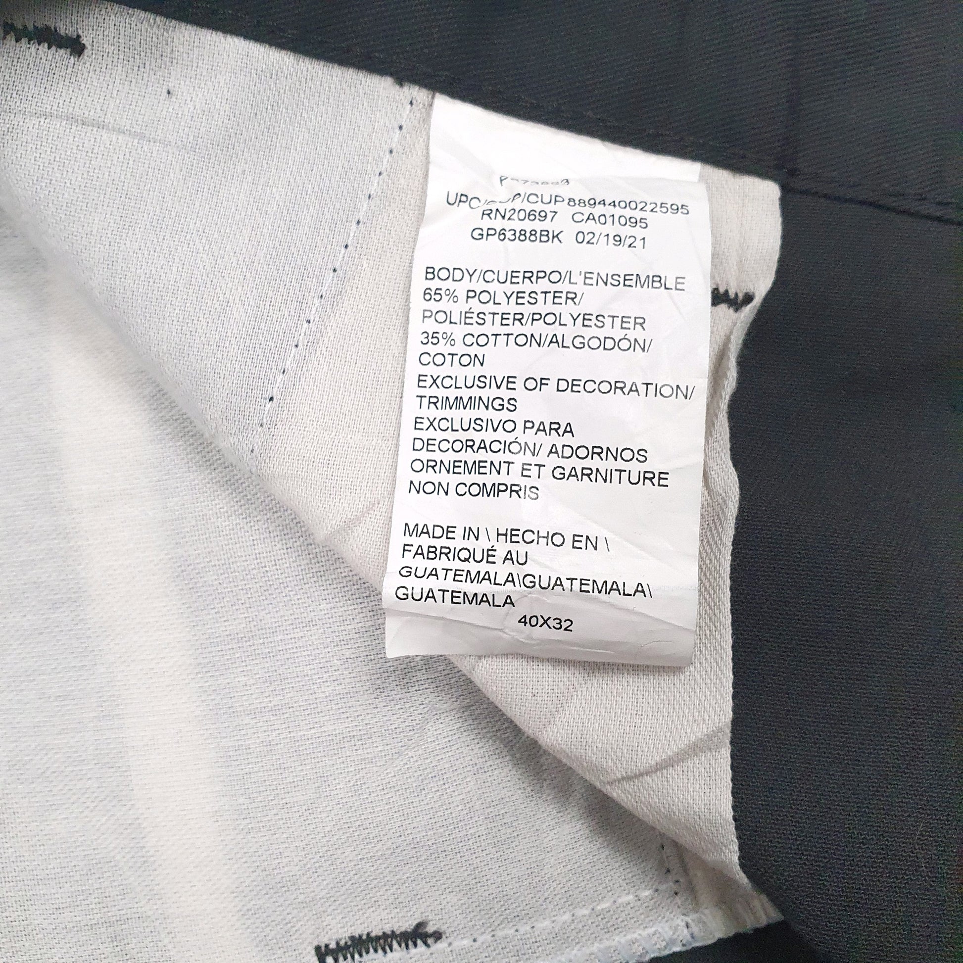 Mens Black Dickies Workwear  Trousers