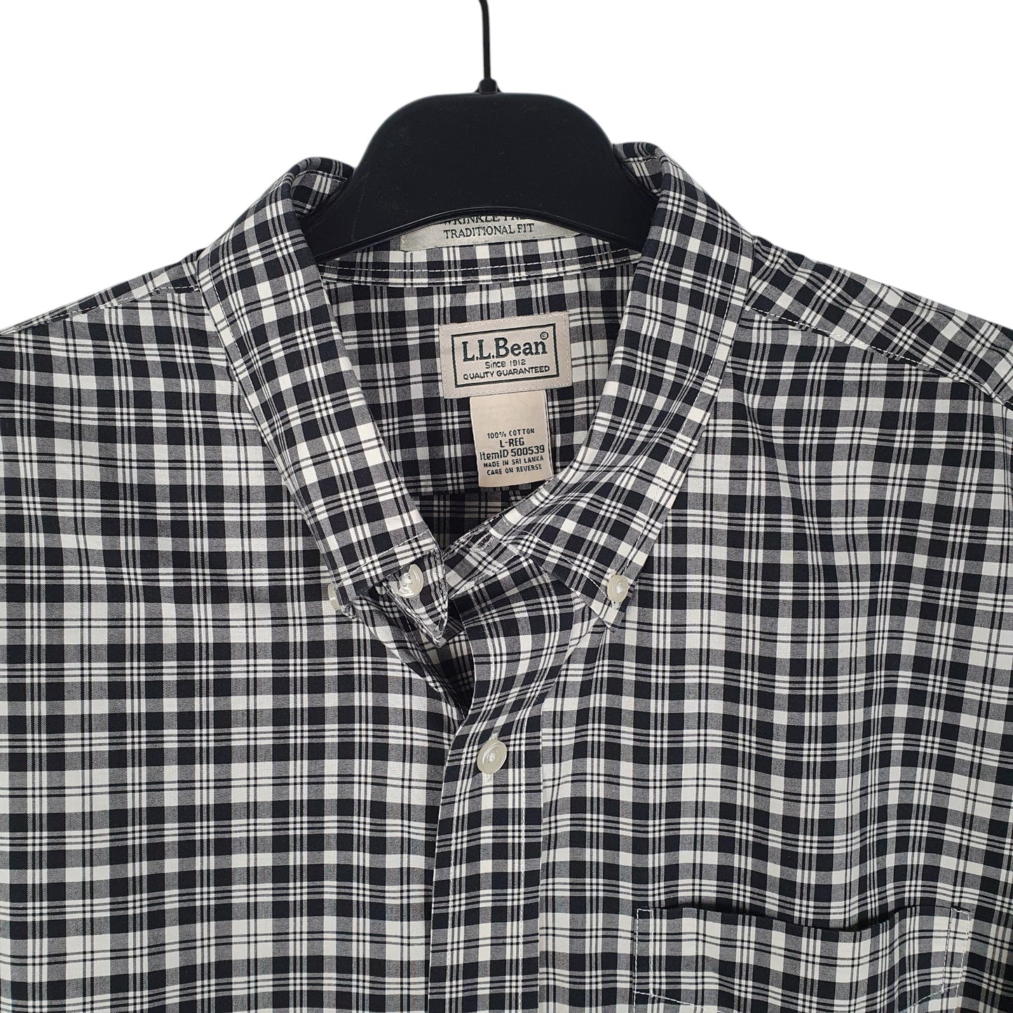 Mens Black L.L.Bean   Shirt