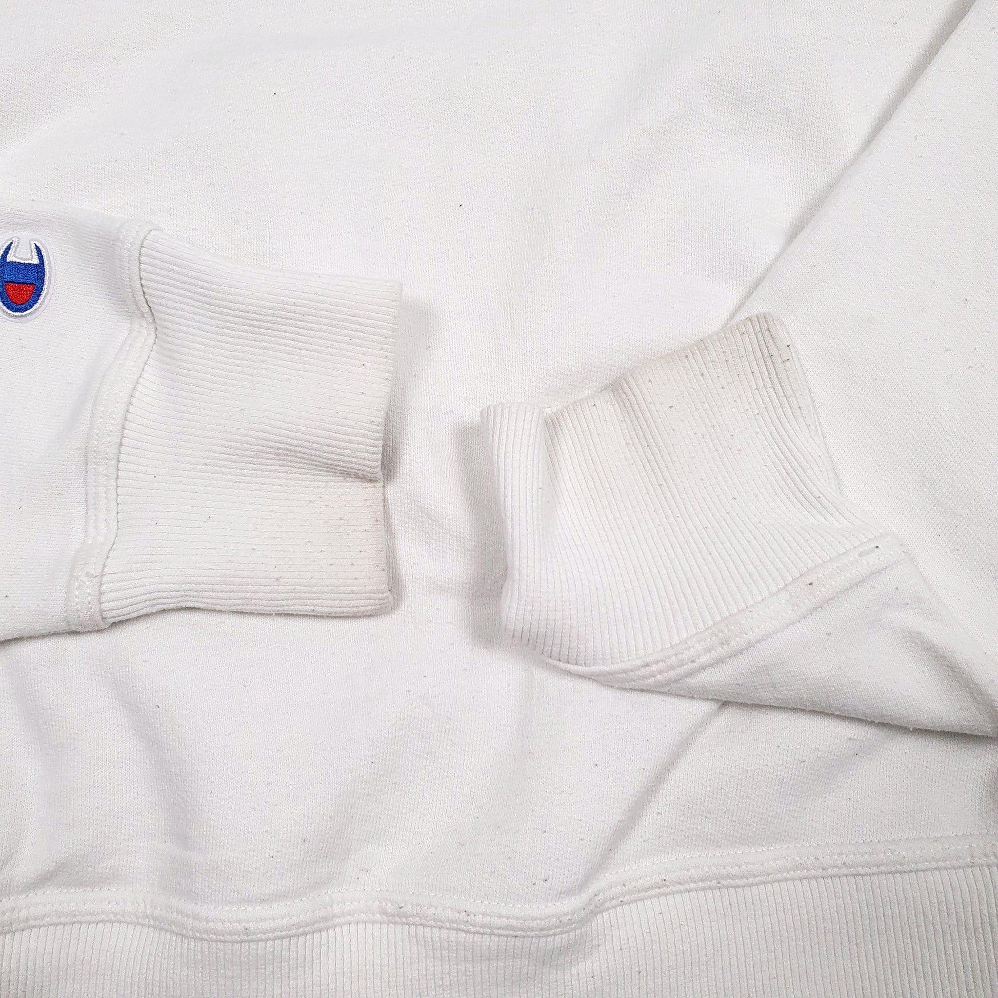Mens White Champion  Hoodie Jumper