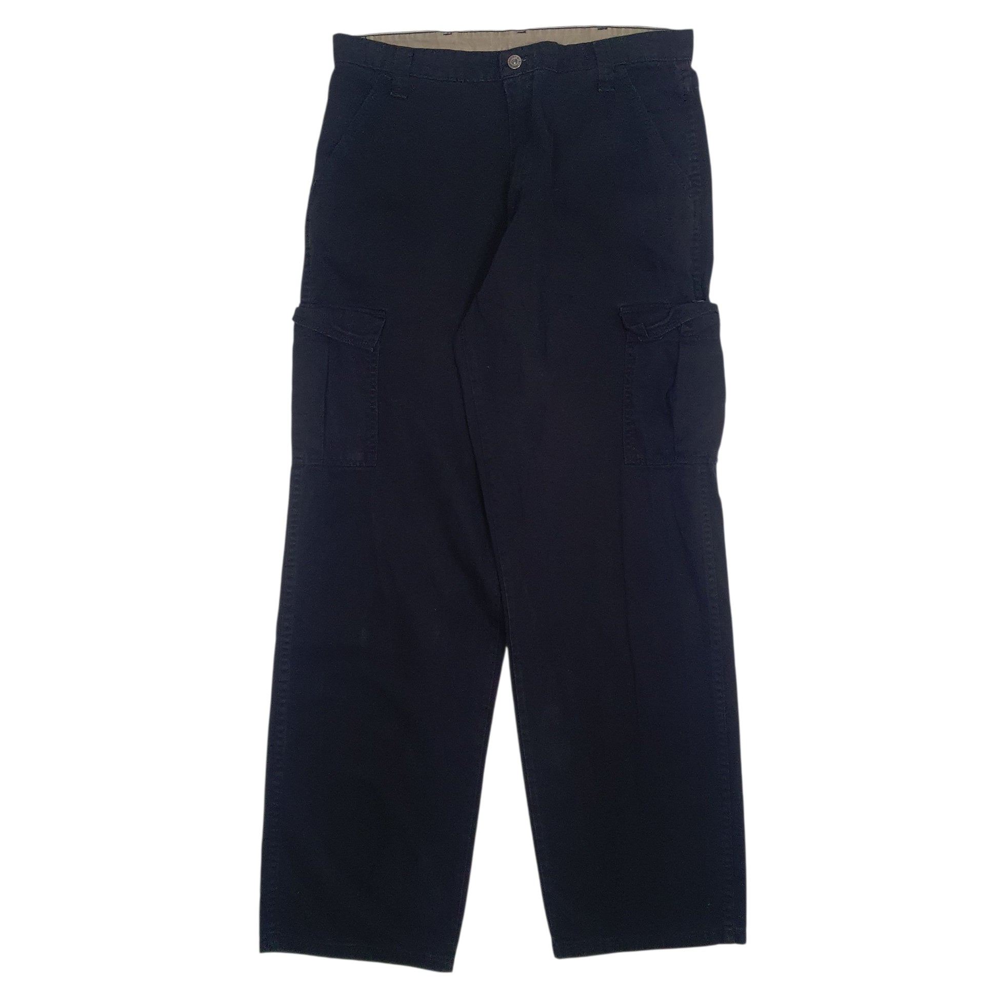 Mens Black Wrangler  Cargo Trousers