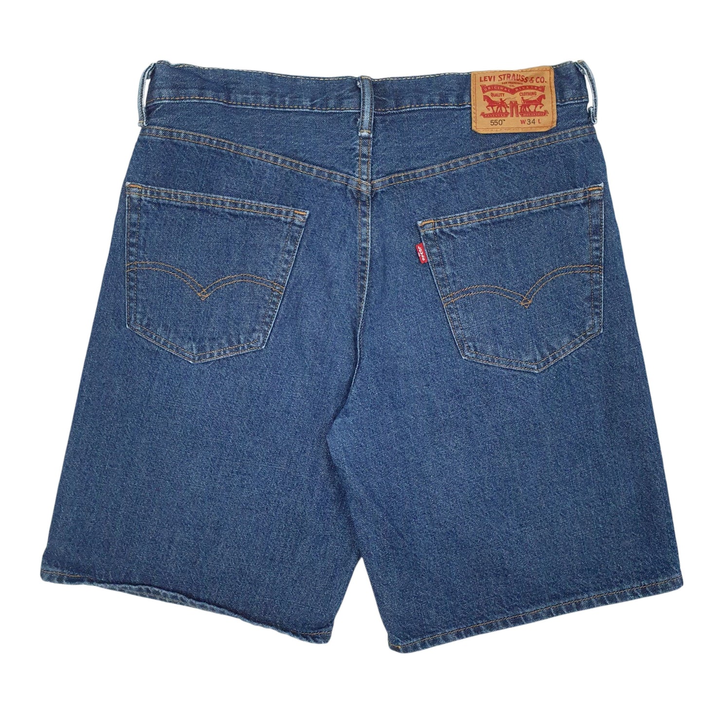 Mens Blue Levis 550 Hoodie Shorts