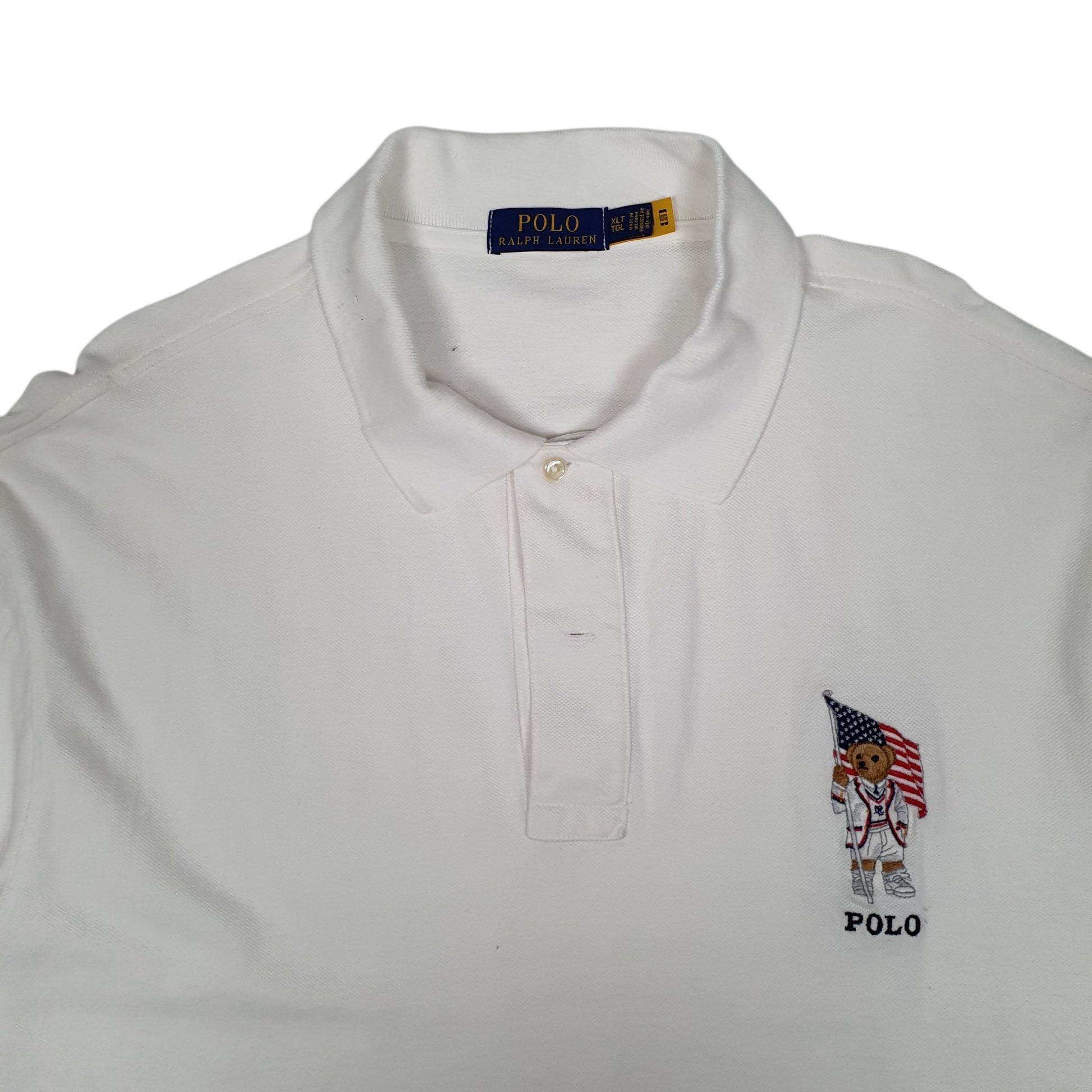 Mens White Polo Ralph Lauren   Polo Shirt
