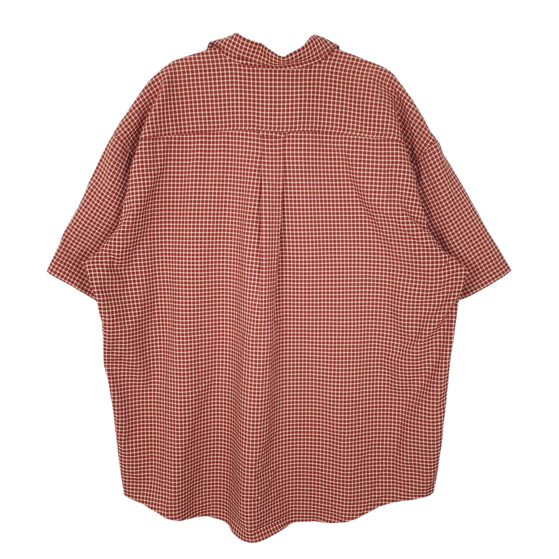 Mens Red L.L.Bean Vintage 90s  Shirt