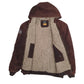 Mens Brown Berne Active Hoodie  Coat