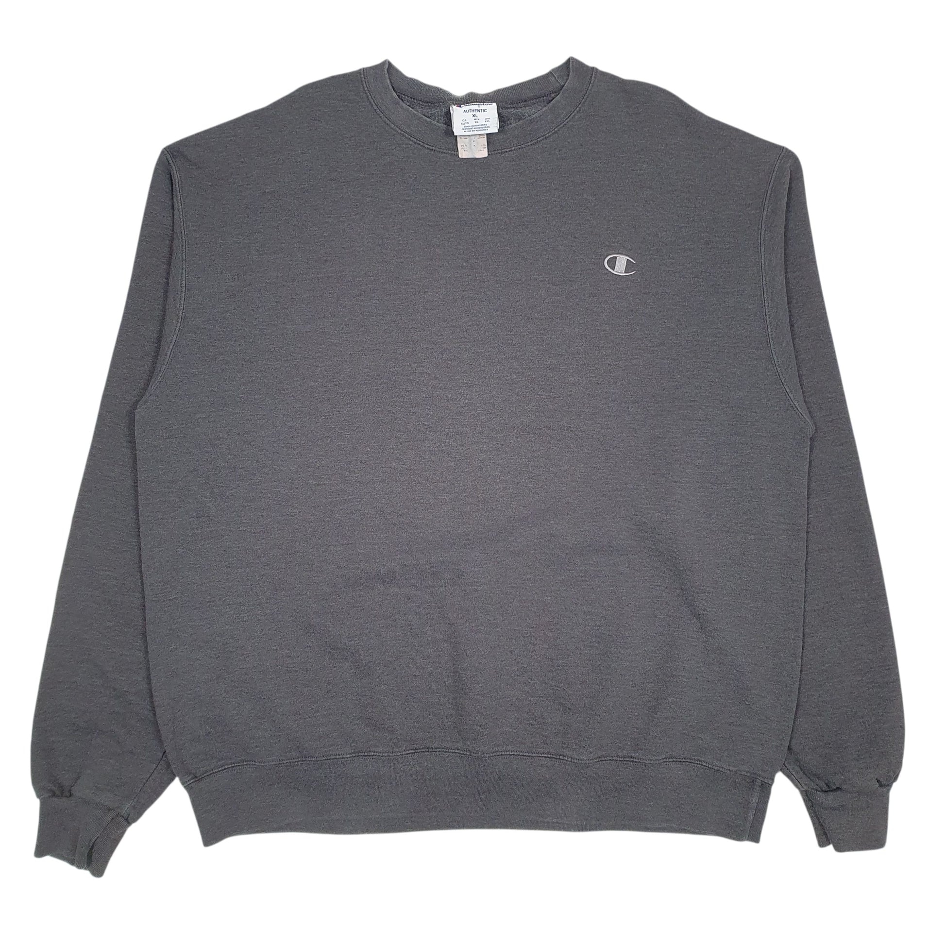 Mens Grey Champion  Crewneck Jumper