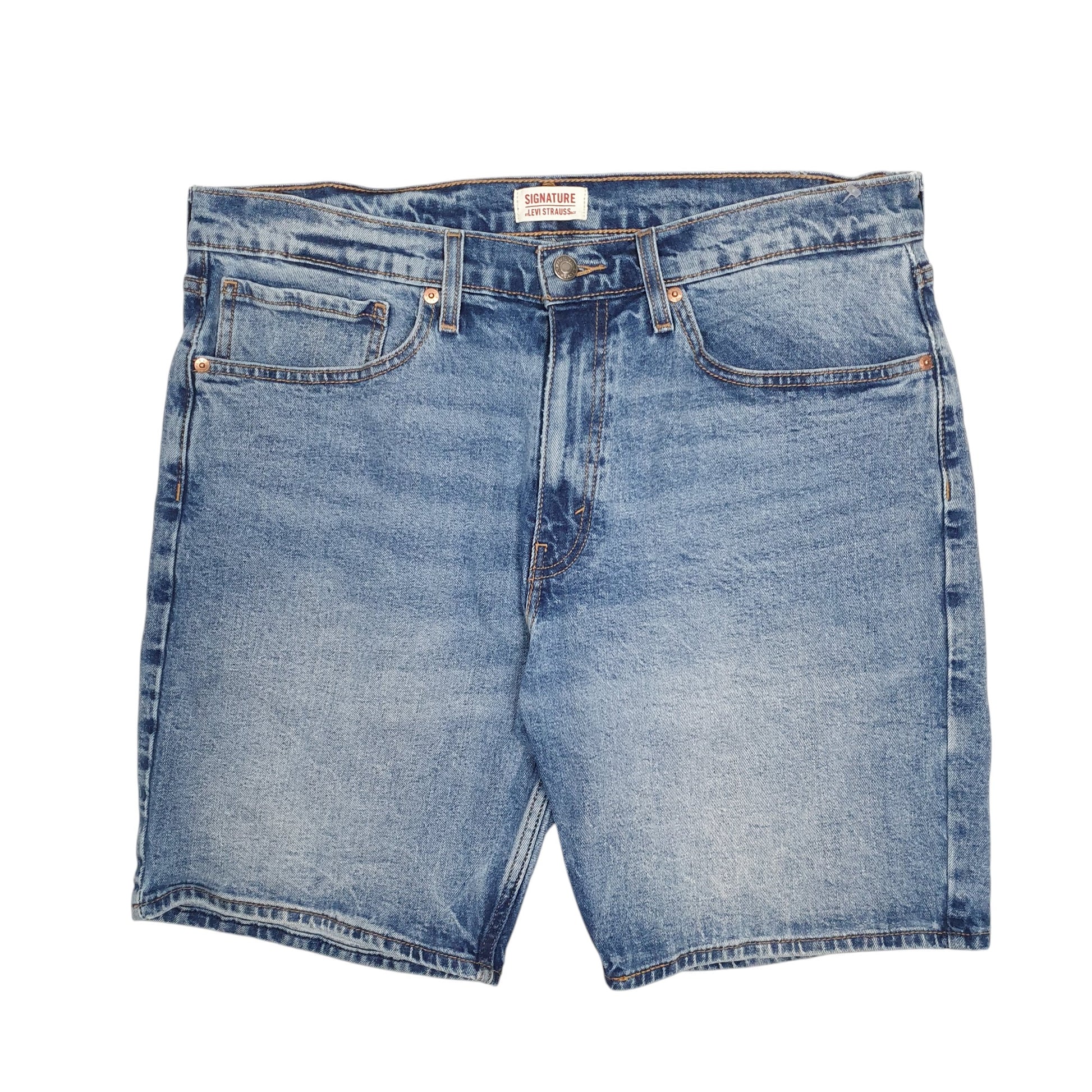Mens Blue Levis Signature Denim Shorts