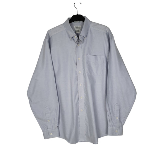 Mens Blue L.L.Bean  Long Sleeve Shirt