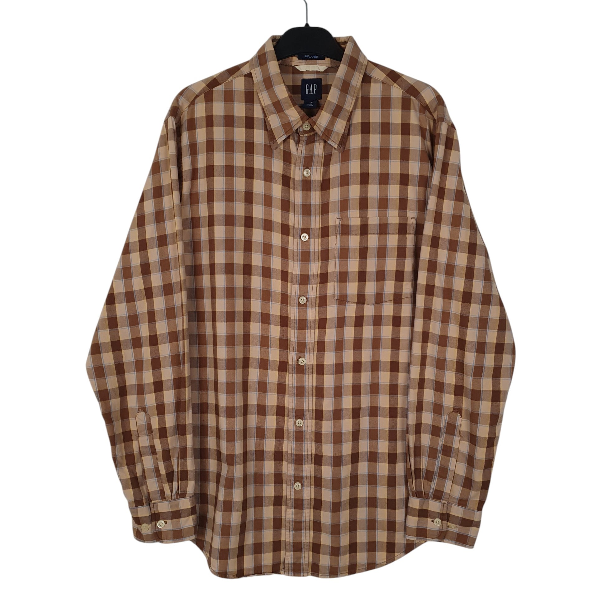 Mens Beige GAP  Long Sleeve Shirt