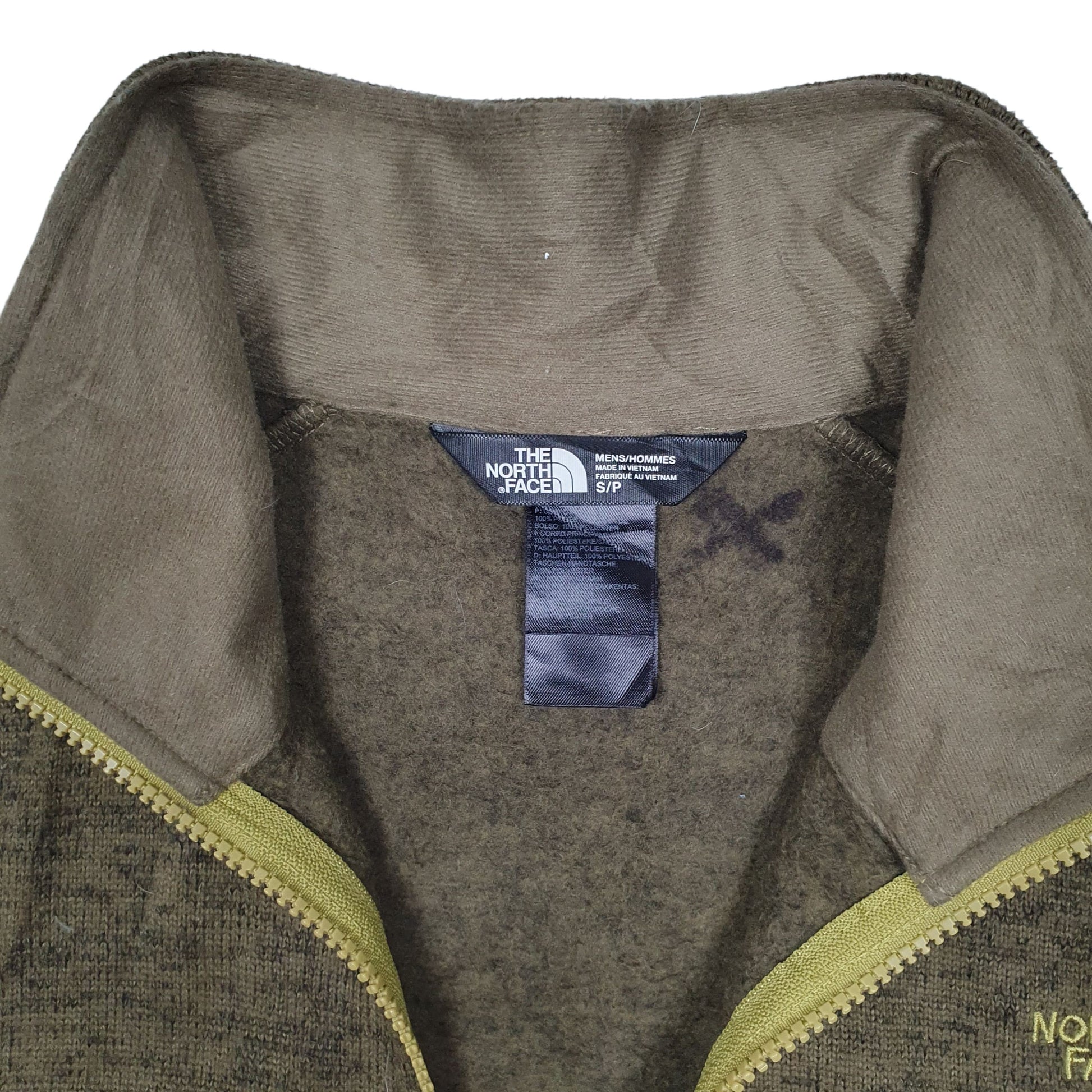 Mens Green The North Face  Full Zip Jumper