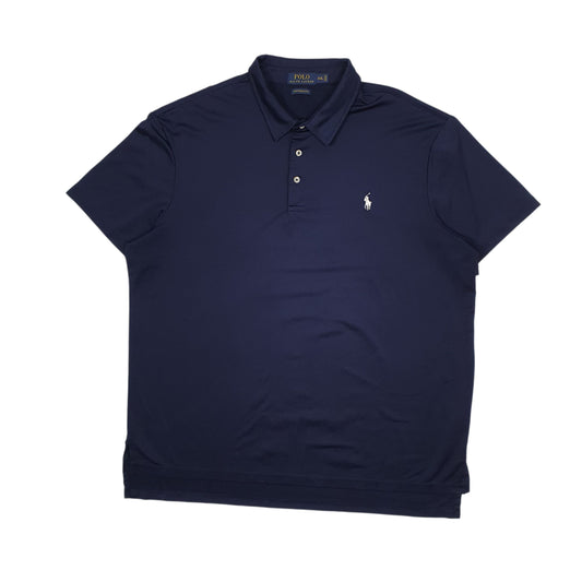 Mens Navy Polo Ralph Lauren Performance Short Sleeve Polo Shirt