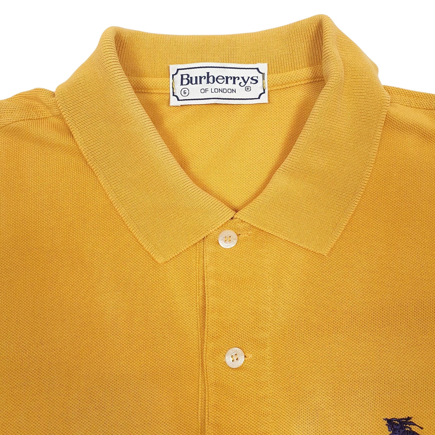 Mens Yellow Burberry   Polo Shirt
