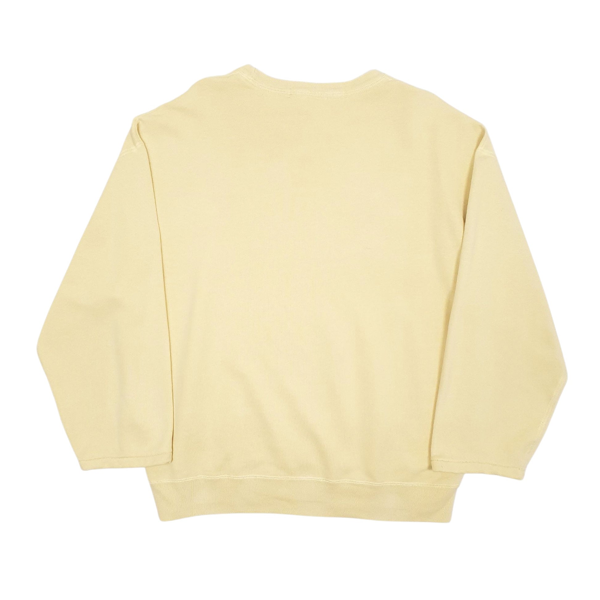 Mens Yellow Polo Ralph Lauren Vintage 90s Crewneck Jumper