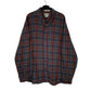 Mens Grey L.L.Bean Thick Scotch Plaid Flannel Long Sleeve Shirt