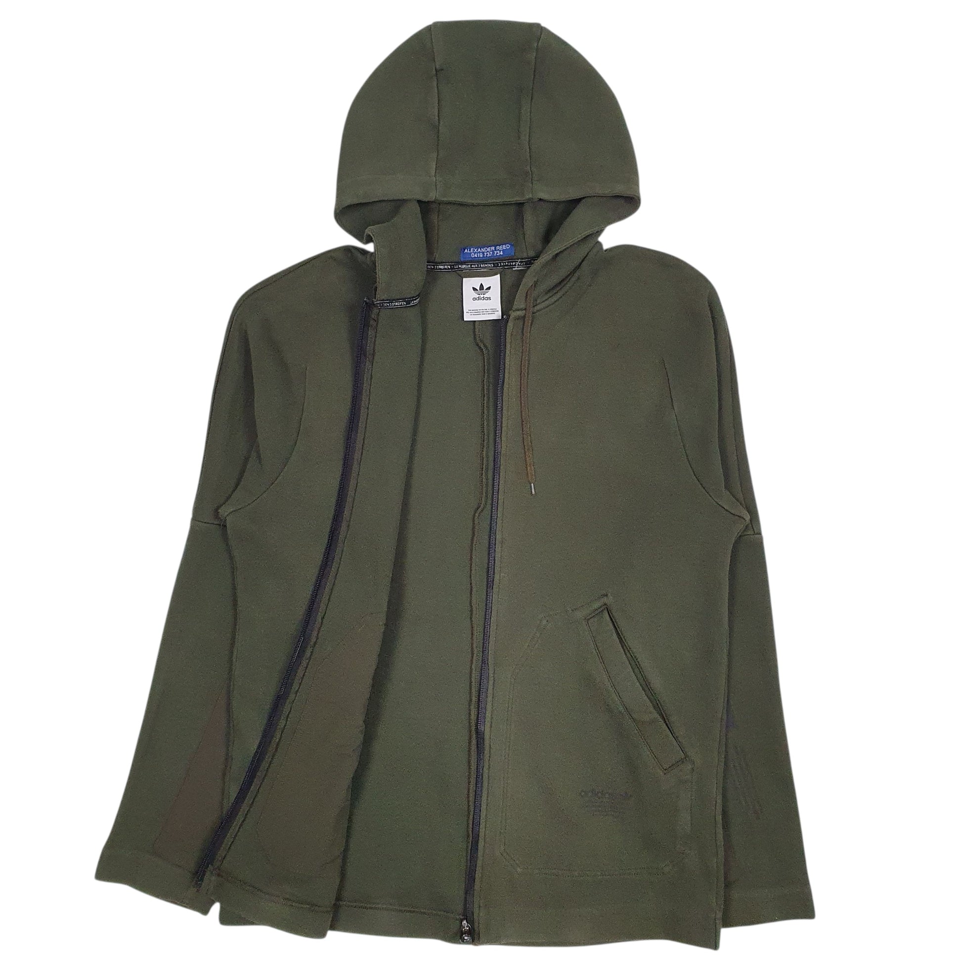 Mens Green Adidas  Full Zip Jumper