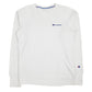 Mens White Champion  Crewneck Jumper