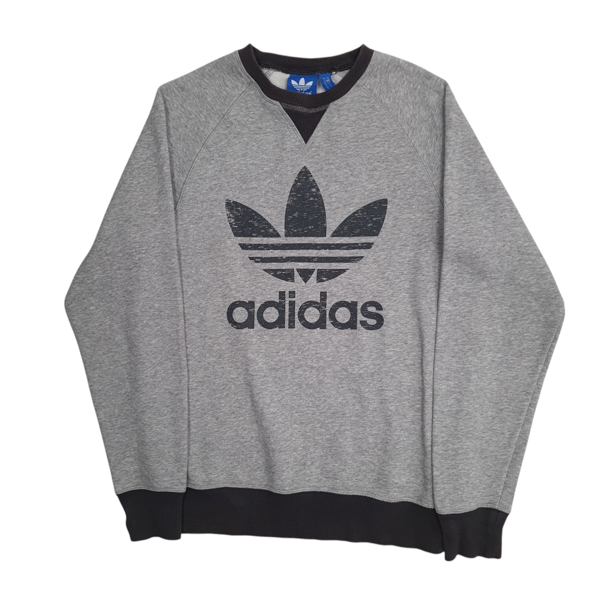 Mens Grey Adidas  Crewneck Jumper