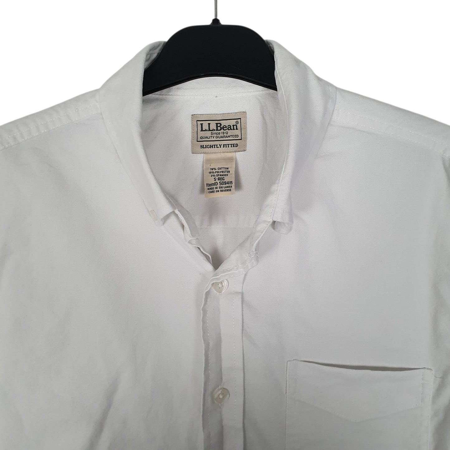 Mens White L.L.Bean   Shirt