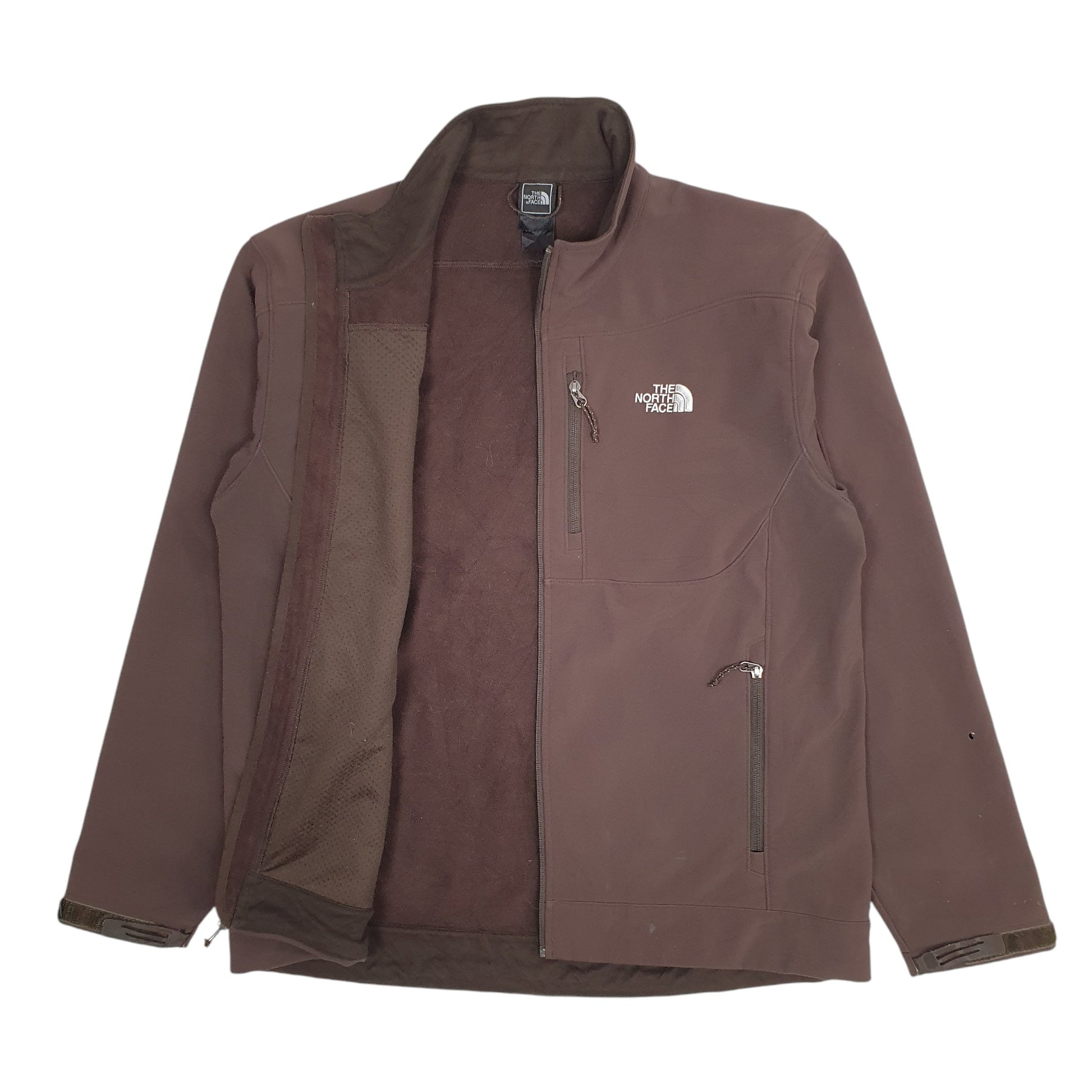 Mens Brown The North Face Windbreaker Quarter Zip Coat