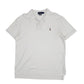 Mens White Polo Ralph Lauren Pima Soft Touch Short Sleeve Polo Shirt
