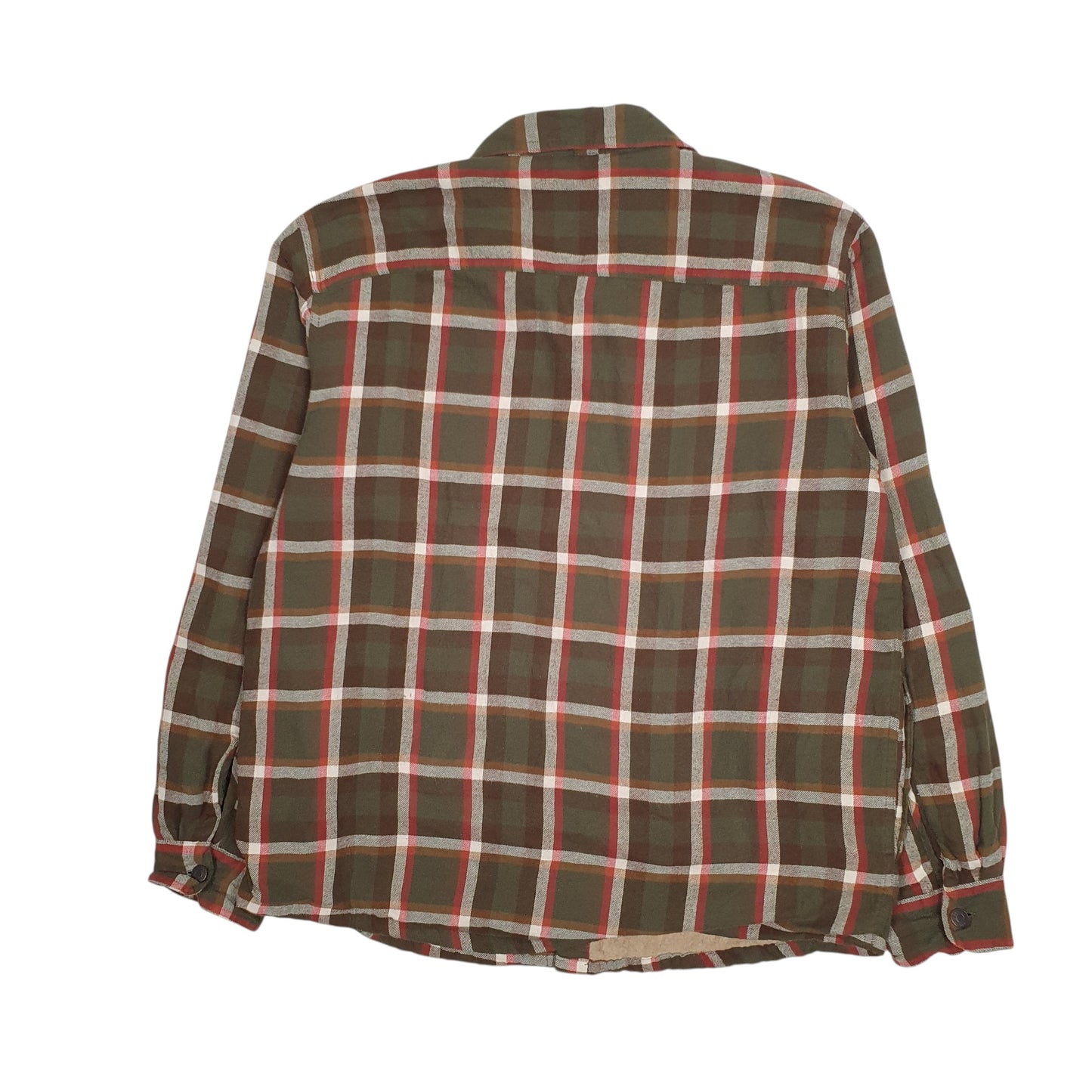 Mens Khaki Wrangler Overshirt Sherpa Lined  Coat