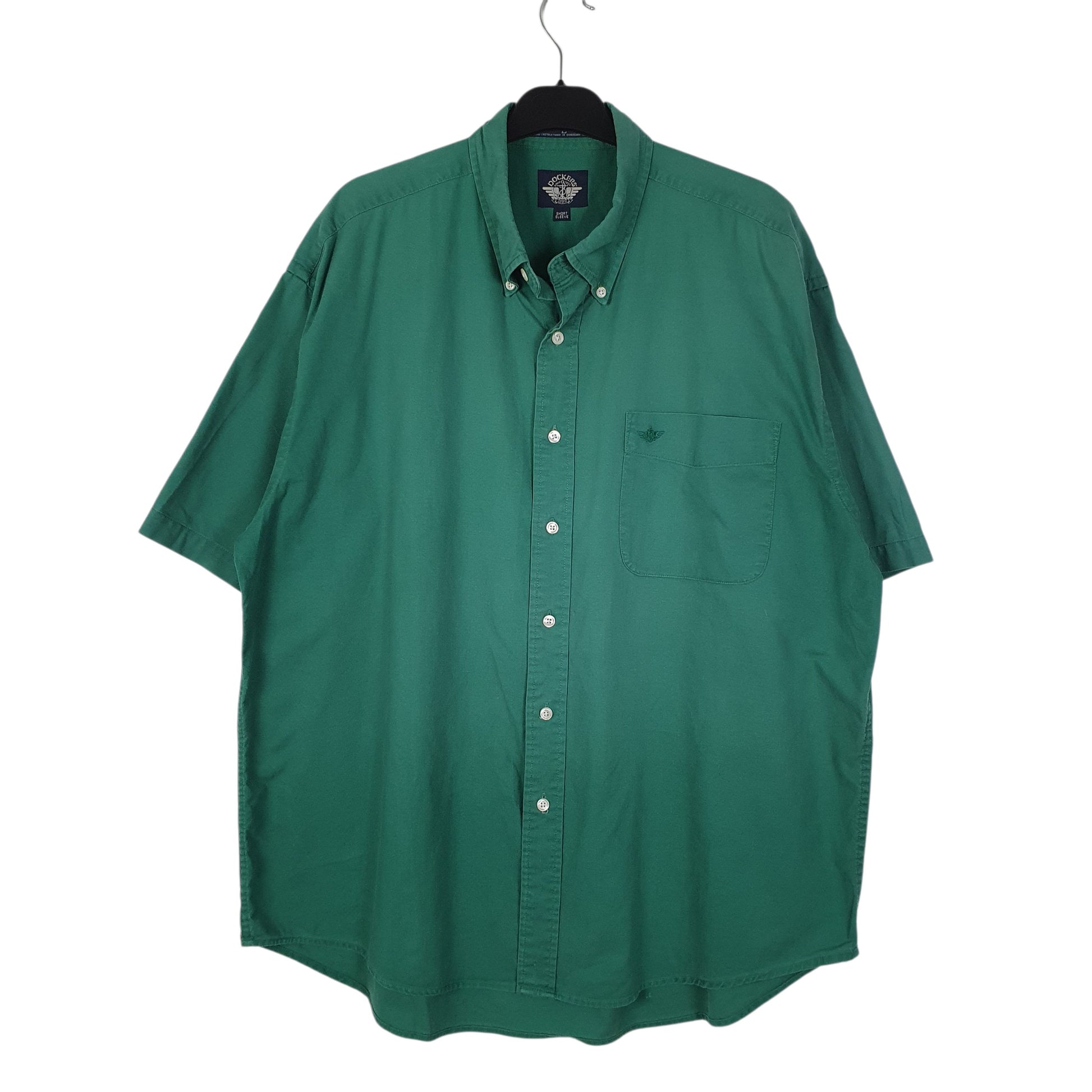 Mens Green Dockers Levis Short Sleeve Shirt