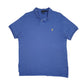 Mens Blue Polo Ralph Lauren Custom Fit Short Sleeve Polo Shirt