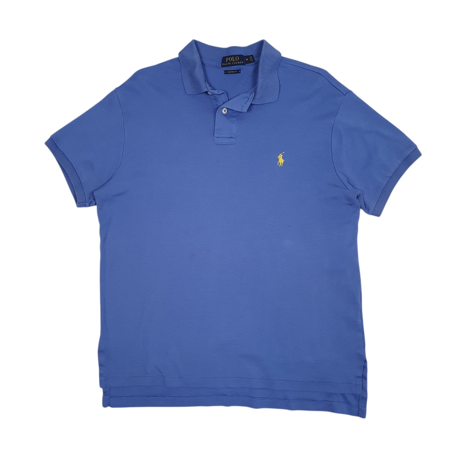 Mens Blue Polo Ralph Lauren Custom Fit Short Sleeve Polo Shirt