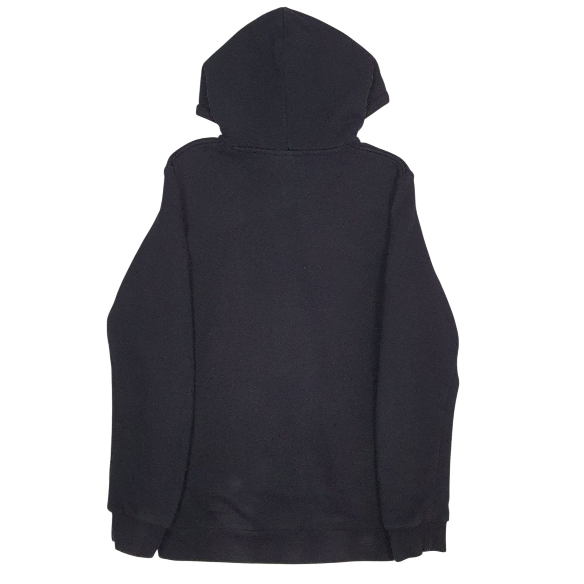 Mens Black Adidas Spellout Hoodie Jumper