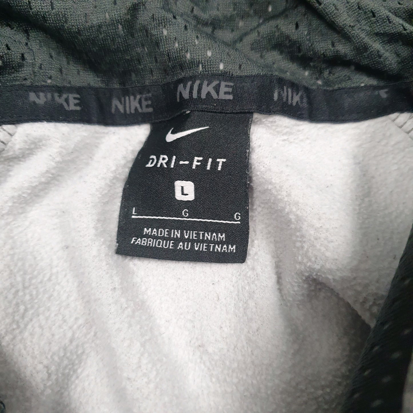 Mens Grey Nike Dri-Fit Hoodie Jumper