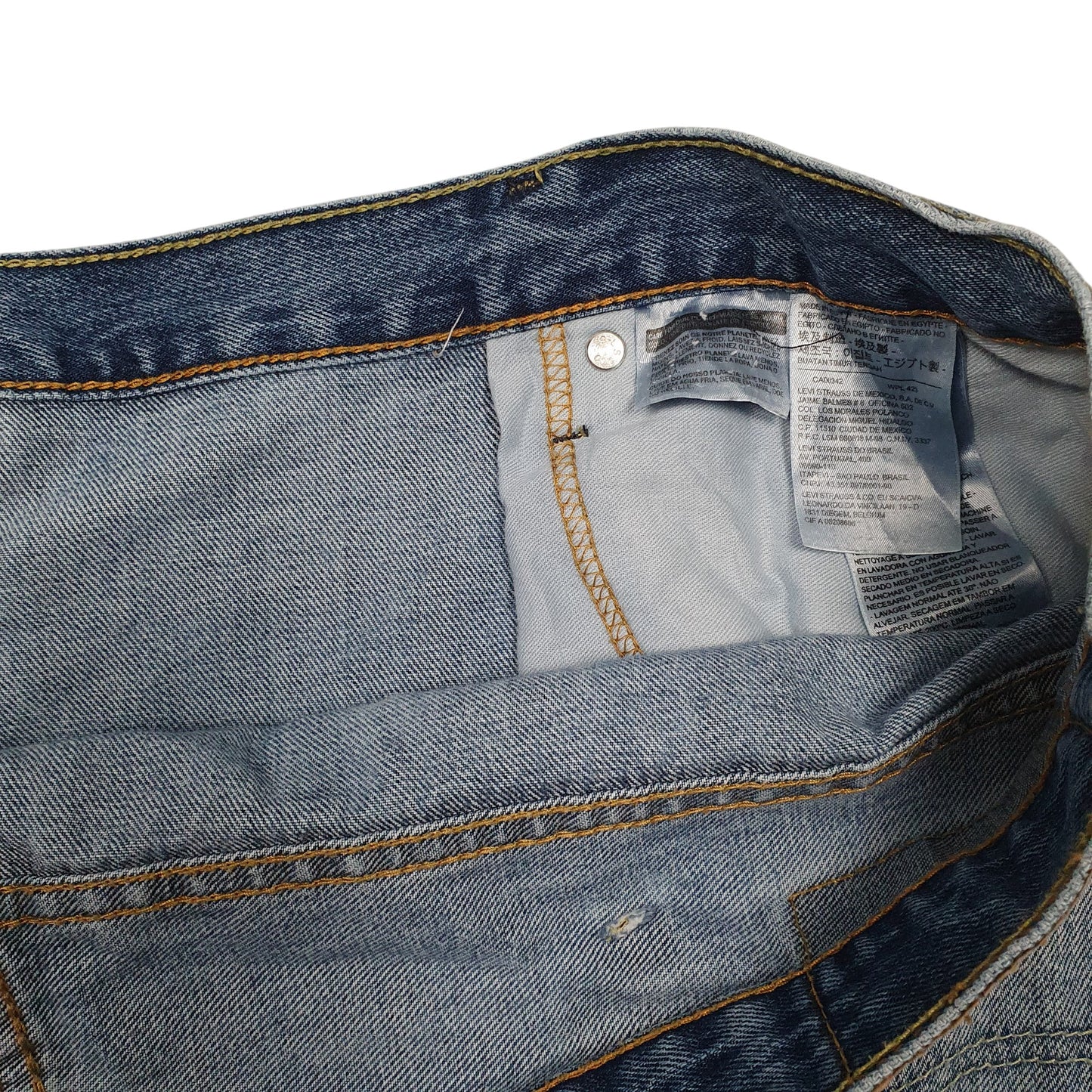 Mens Blue Levis 569  Shorts