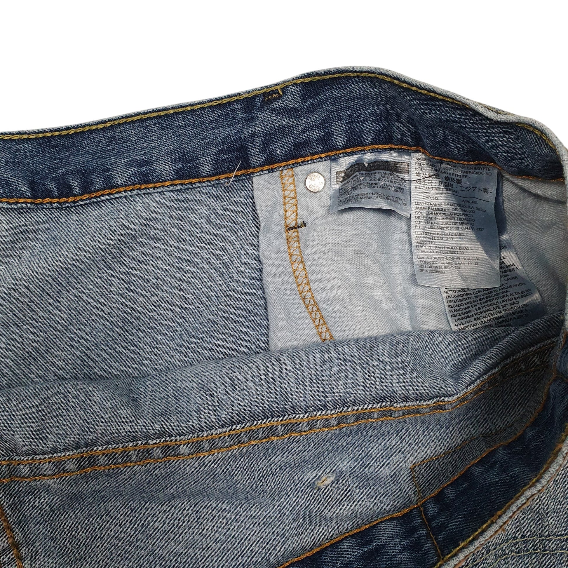 Mens Blue Levis 569  Shorts