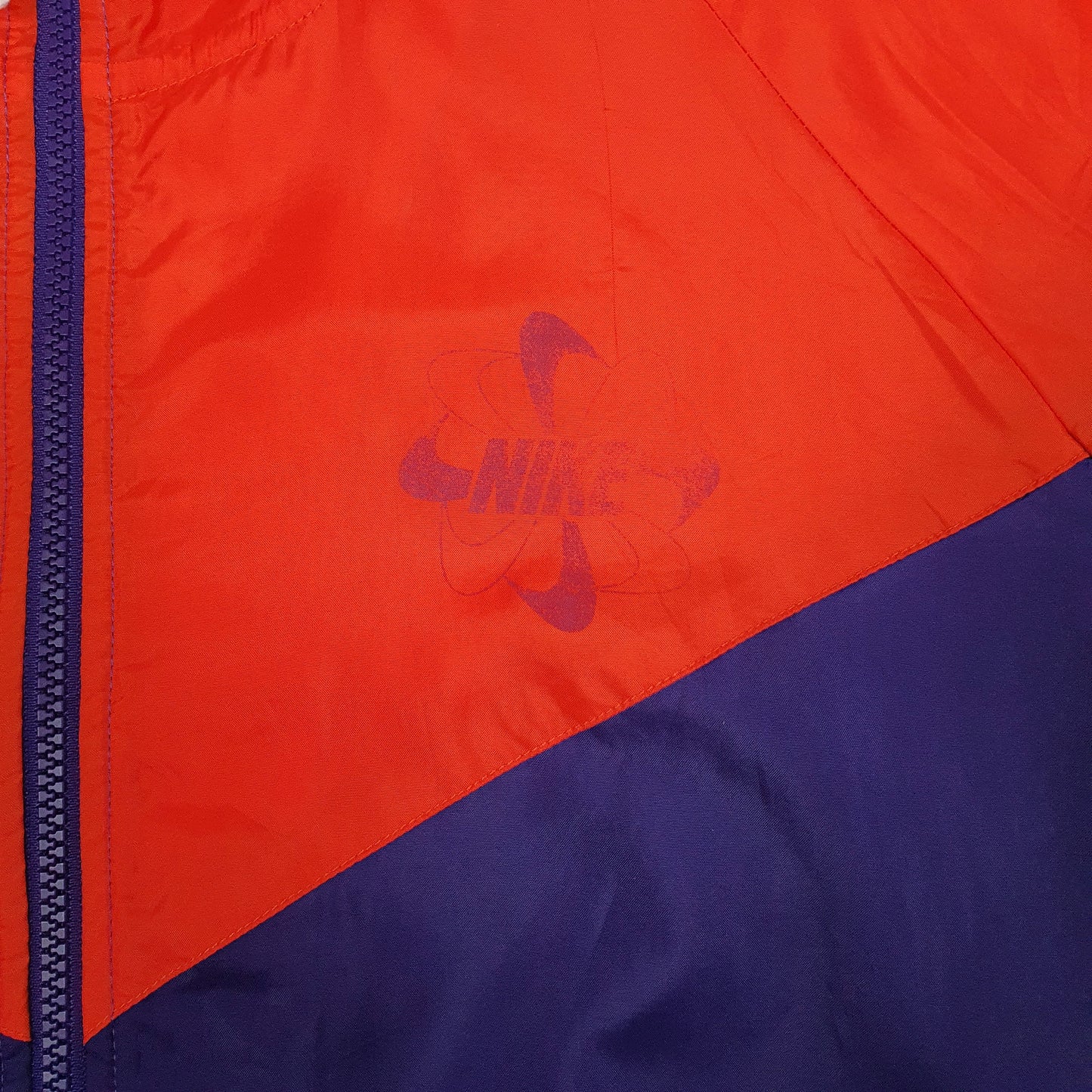 Mens Purple Nike Vintage 90s Track & Field  Coat