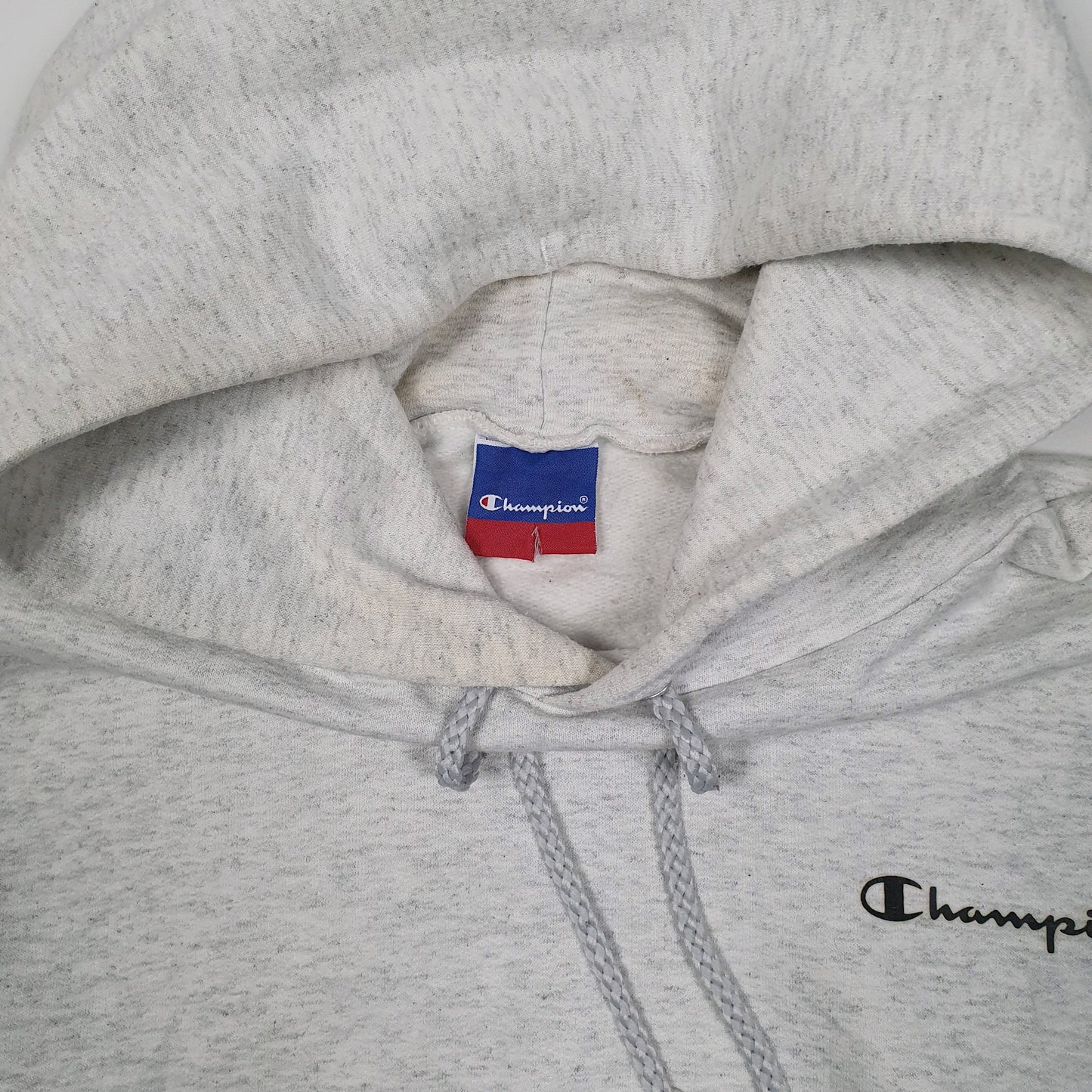 Mens Grey Champion  Hoodie Jumper