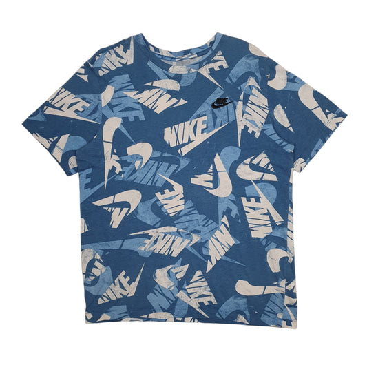Mens Blue Nike  Short Sleeve T Shirt