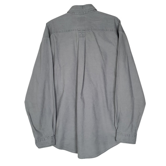 Mens Grey L.L.Bean Sunwashed Canvas  Shirt