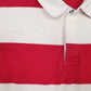 Mens White Lands End  V Neck Polo Shirt