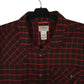 Mens Brown L.L.Bean Thick Flannel Hunting  Shirt