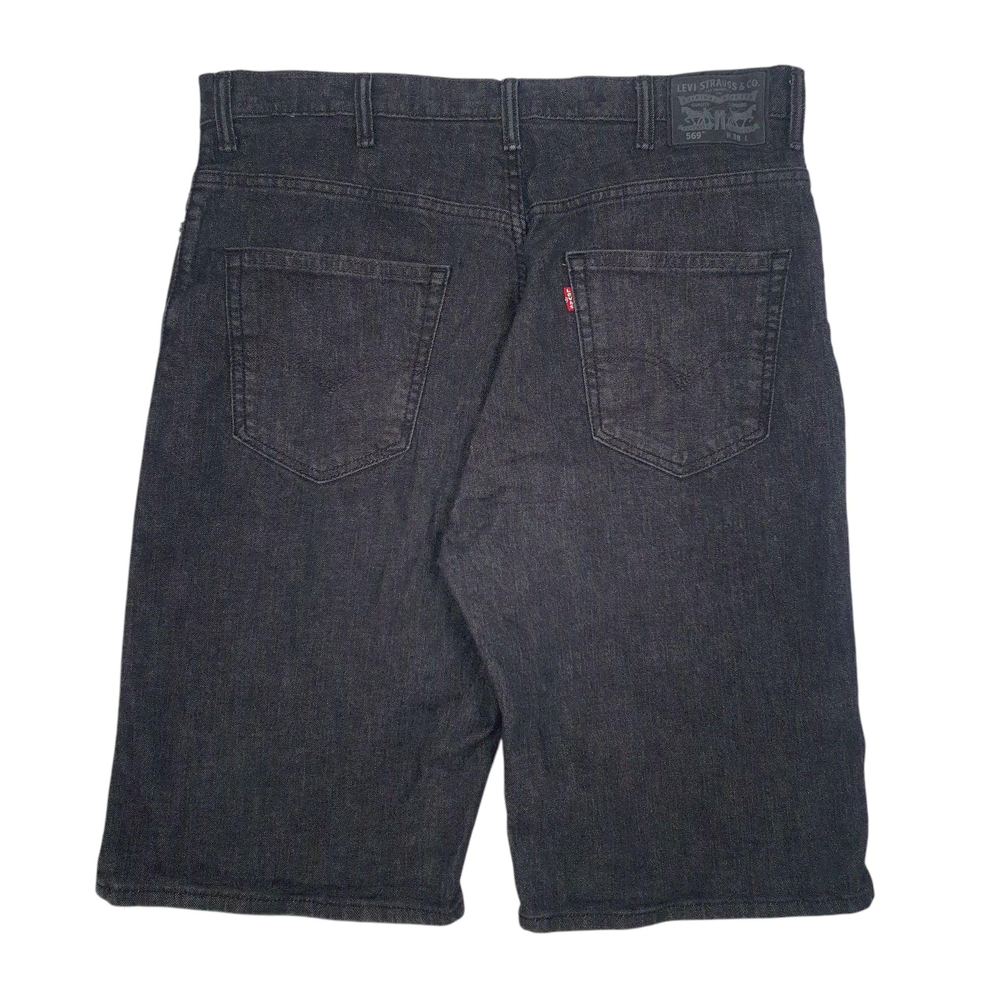 Mens Black Levis 569 Hoodie Shorts