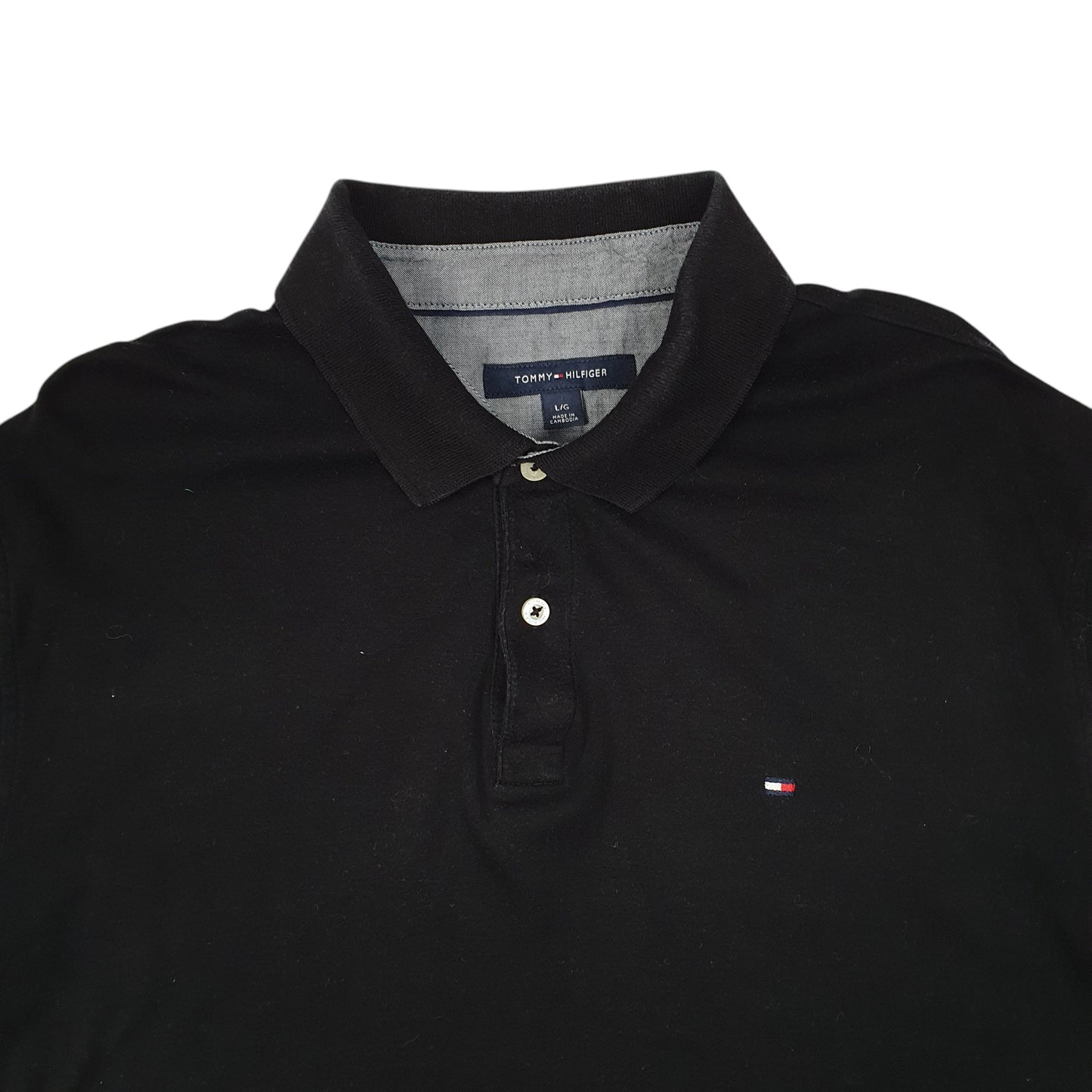 Mens Black Tommy Hilfiger   Polo Shirt