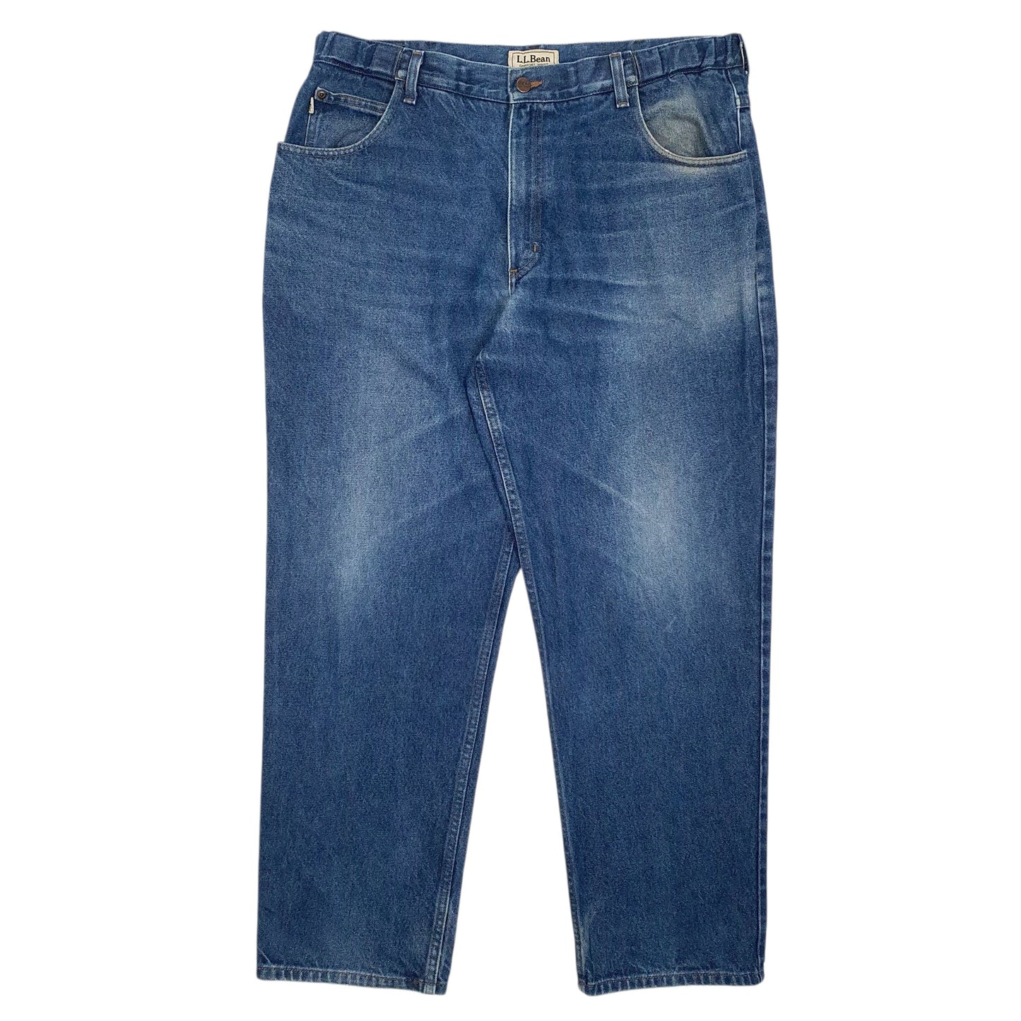 Mens Blue L.L.Bean  Comfort Waist JeansW38 L32