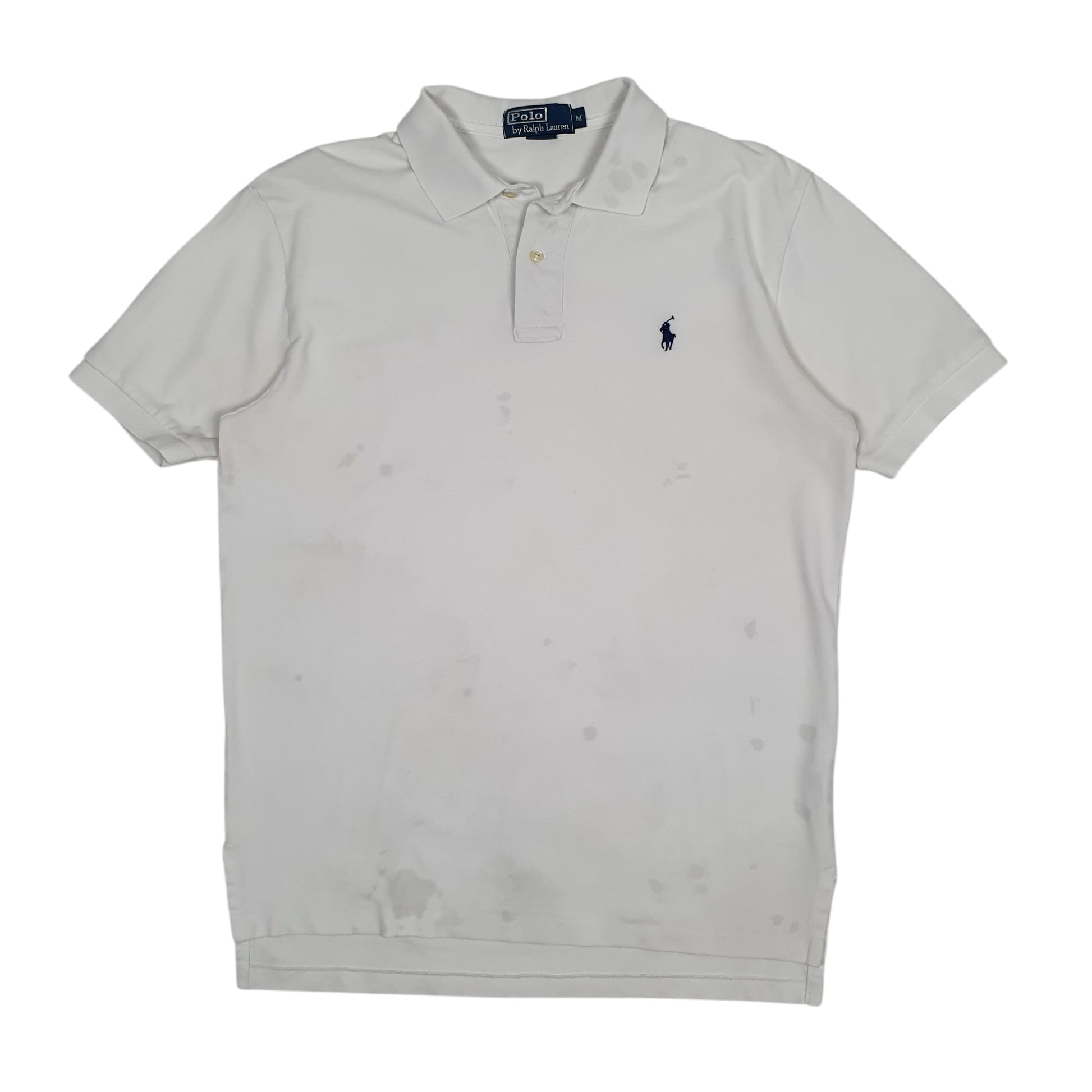 Mens White Polo Ralph Lauren  Short Sleeve Polo Shirt