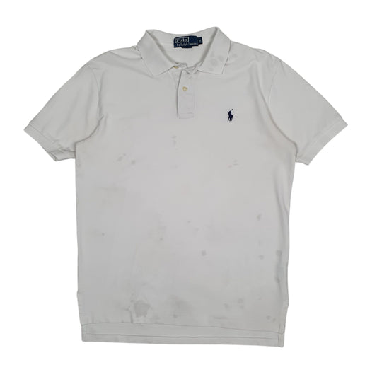 Mens White Polo Ralph Lauren  Short Sleeve Polo Shirt