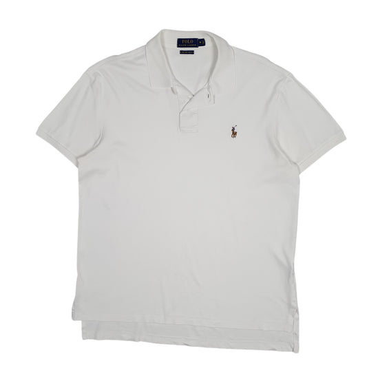 Mens White Polo Ralph Lauren  Short Sleeve Polo Shirt