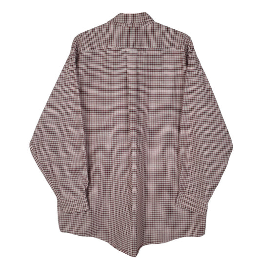 Mens Burgundy L.L.Bean Vintage 90s  Shirt