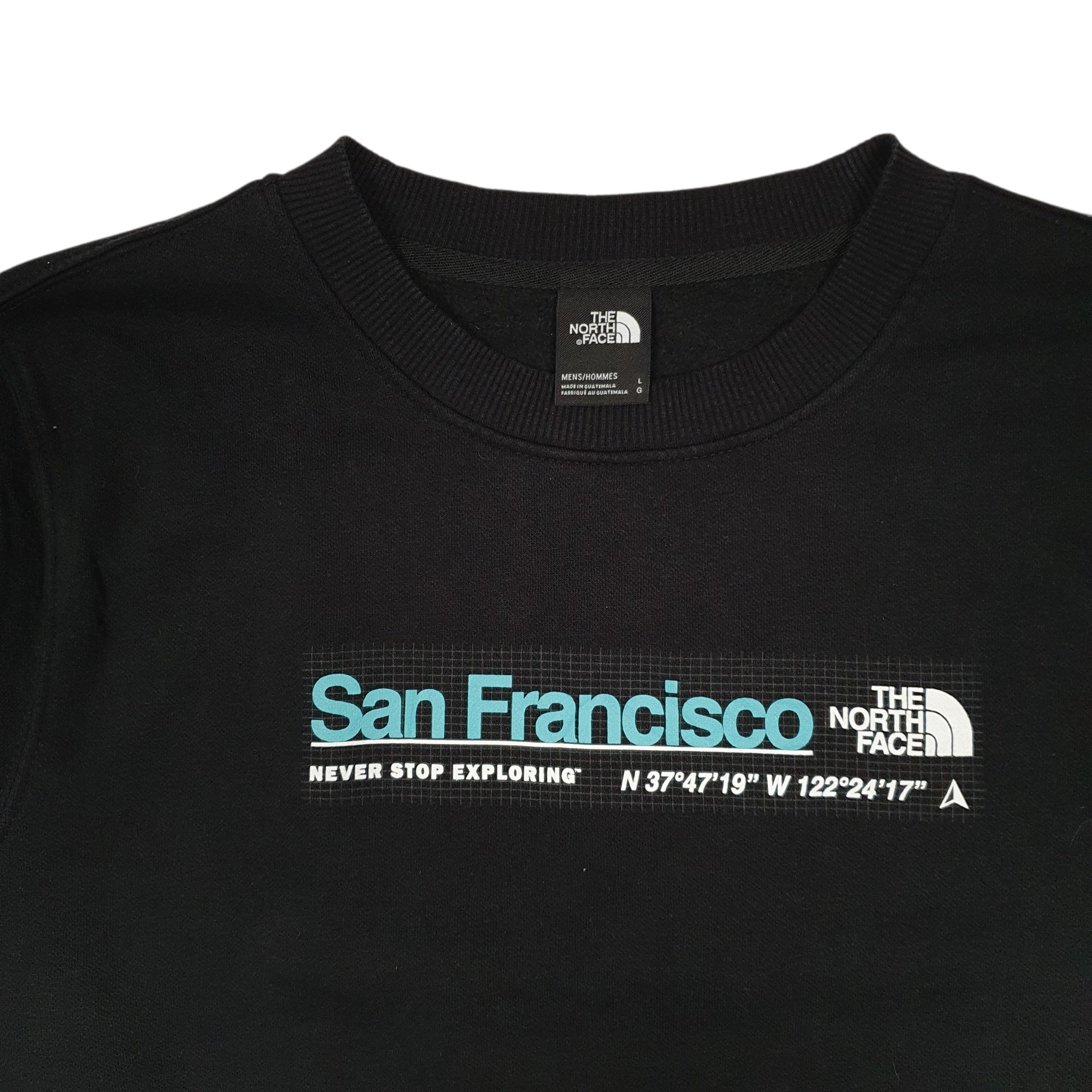 Mens Black The North Face San Francisco Crewneck Jumper