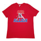 Mens Red Canvas  Short Sleeve T Shirt